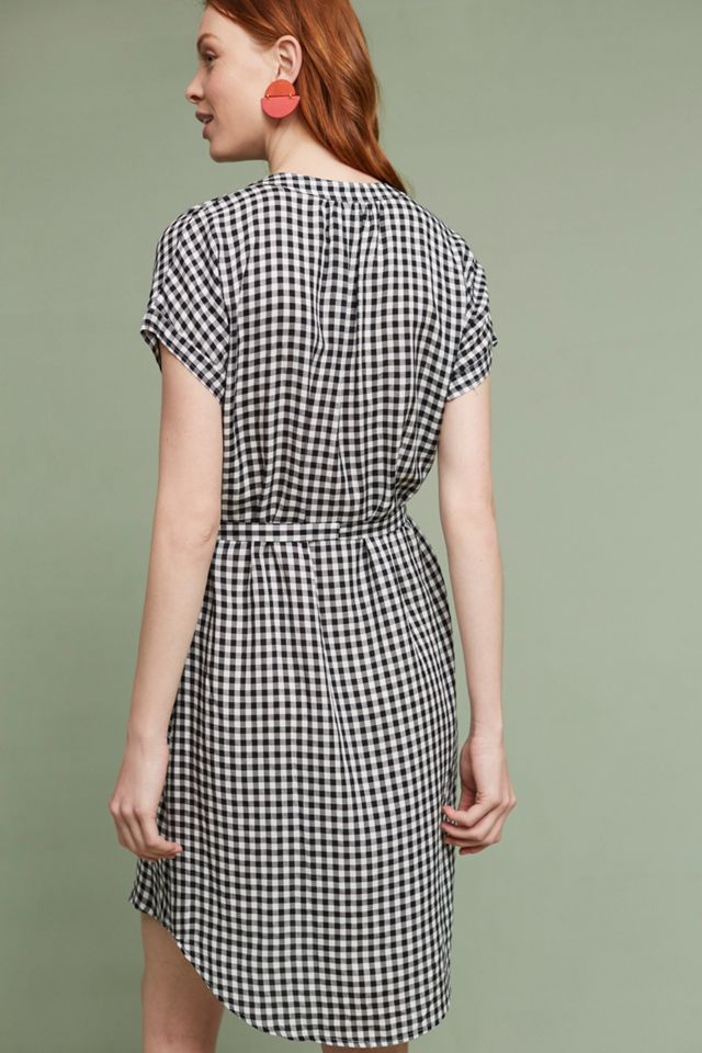 Belted Gingham Tunic Dress #2