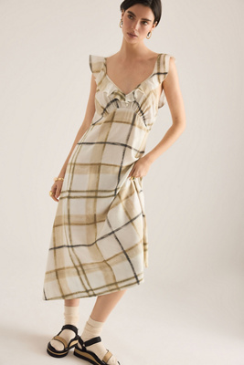 Barbour Gianna Tartan Midi Dress