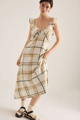 Barbour Gianna Tartan Midi Dress