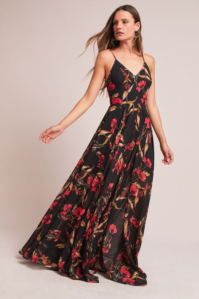Alantra Floral Maxi Dress | Anthropologie