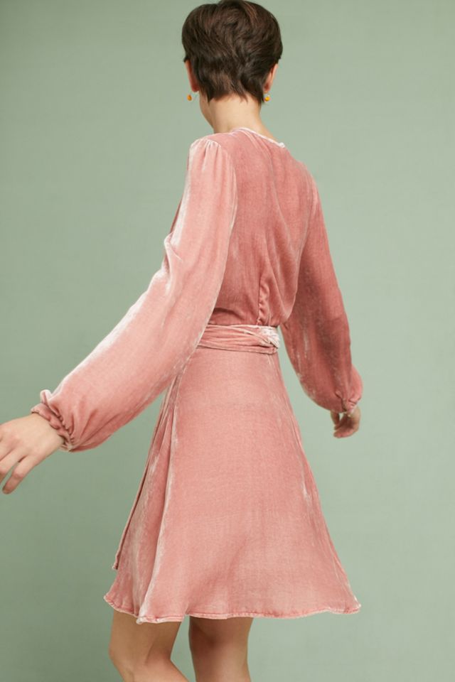 Yumi Kim Velvet Wrap Mini Dress #2