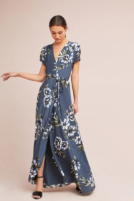 yumi kim silk wrap dress