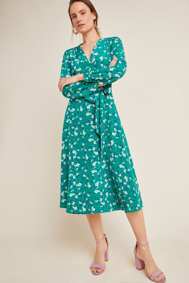 Yumi Kim Titania Silk Wrap Dress | Anthropologie