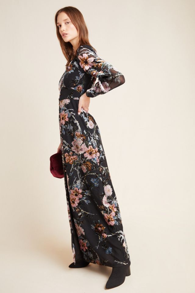 Yumi Kim Burnout Velvet Maxi Dress #3