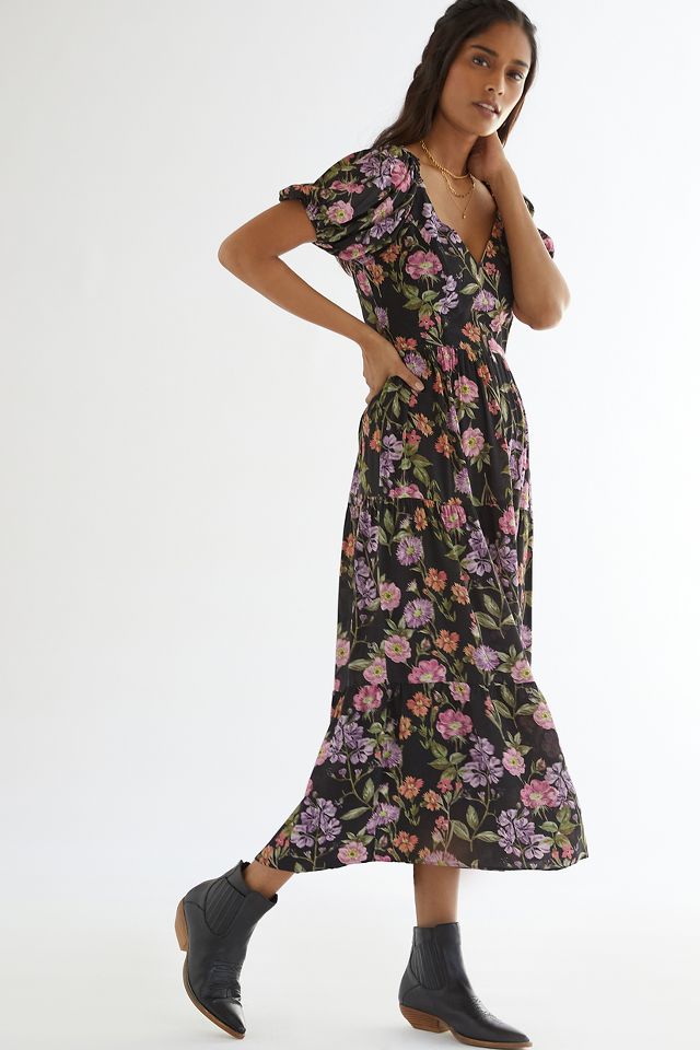 Yumi Kim Floral Midi Dress