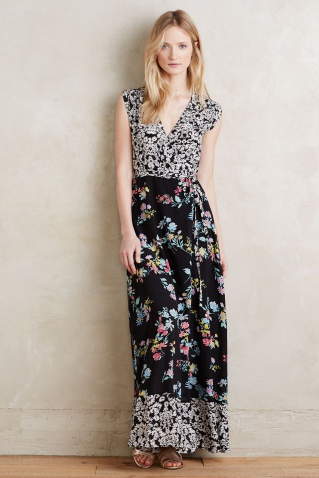 Azores Silk Maxi Dress | Anthropologie