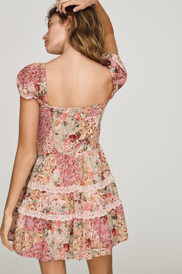 By Anthropologie Cotton Lace Mini Dress #3