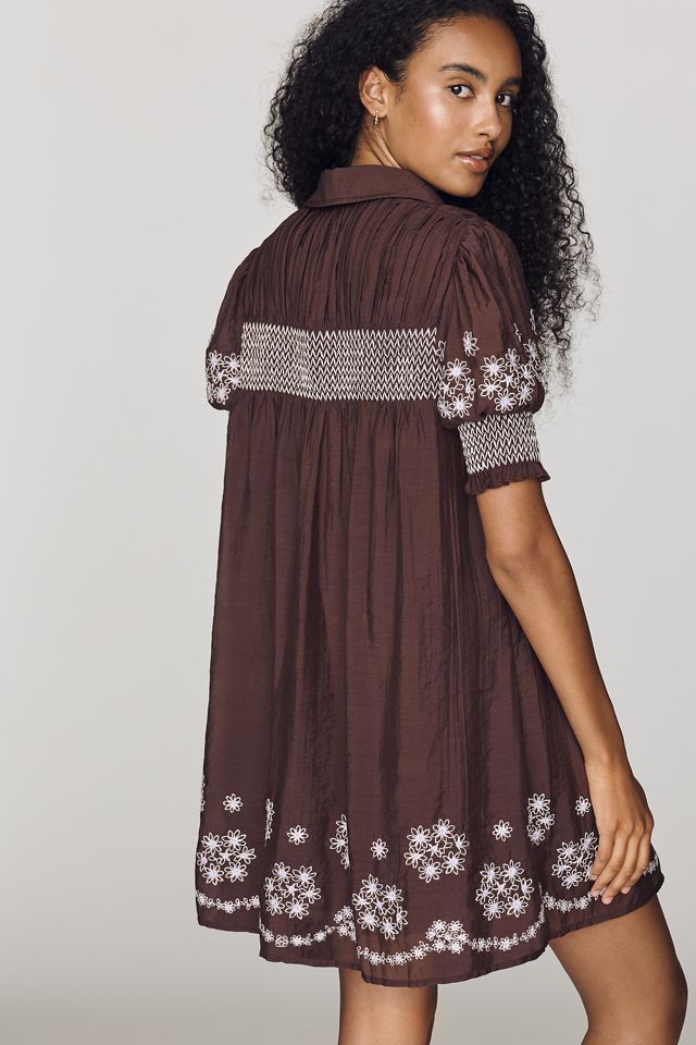By Anthropologie Puff-Sleeve Mini Dress #1