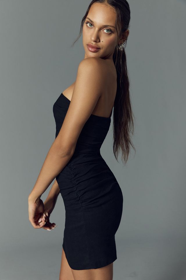 maeve strapless slim mini dress Maeve Strapless Mirror Mini Dress
