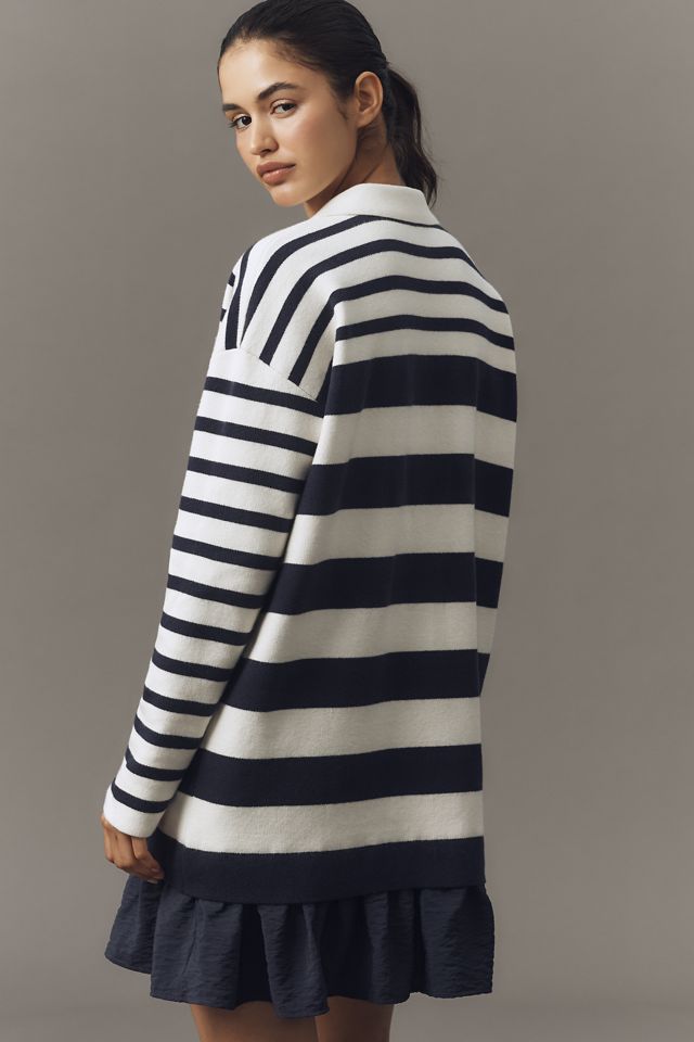 Maeve Twofer Polo Mini Sweater Dress #2