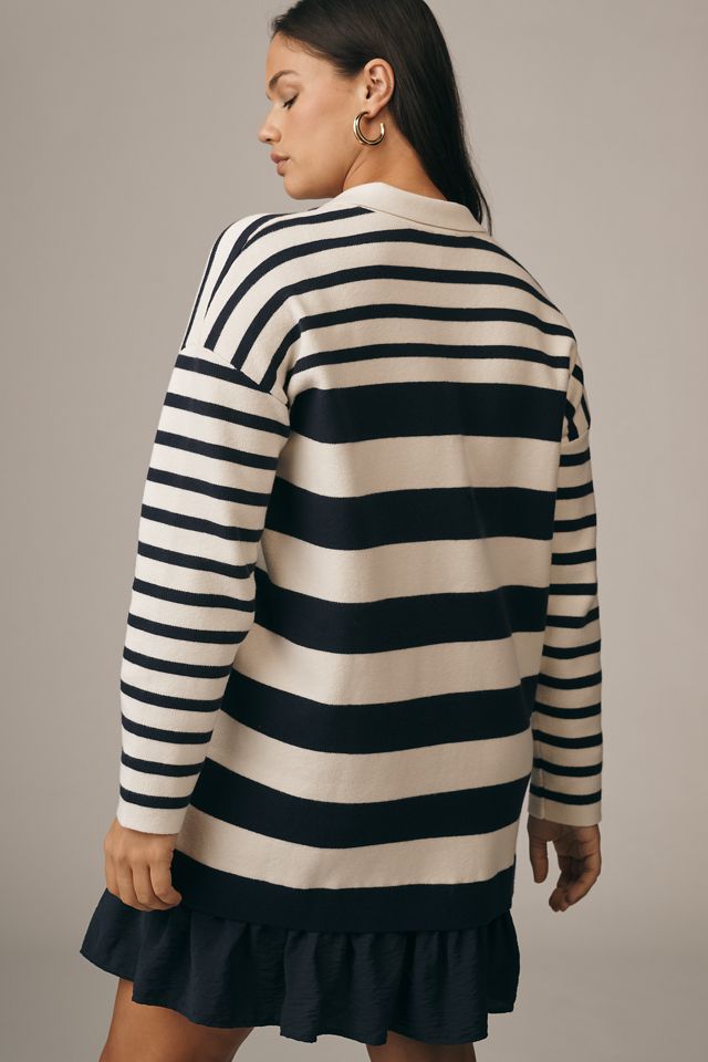Maeve Twofer Polo Mini Sweater Dress #7