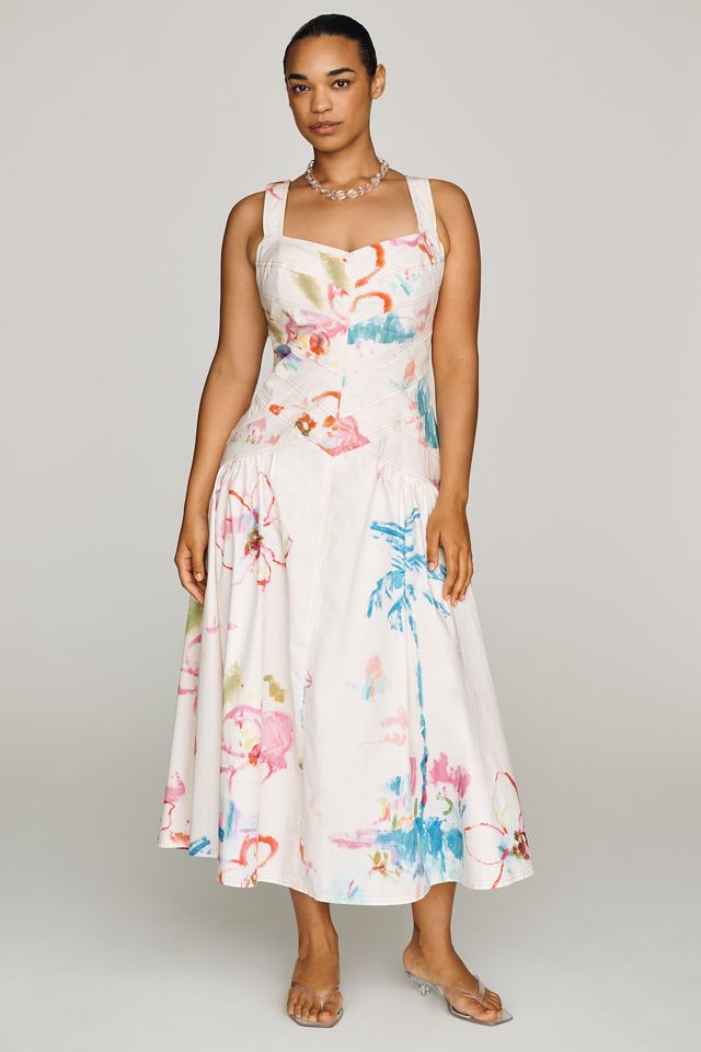 Pilcro Drop Waist Midi Dress #4
