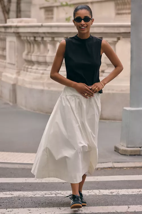 By Anthropologie Muscle Tank Twofer Dress