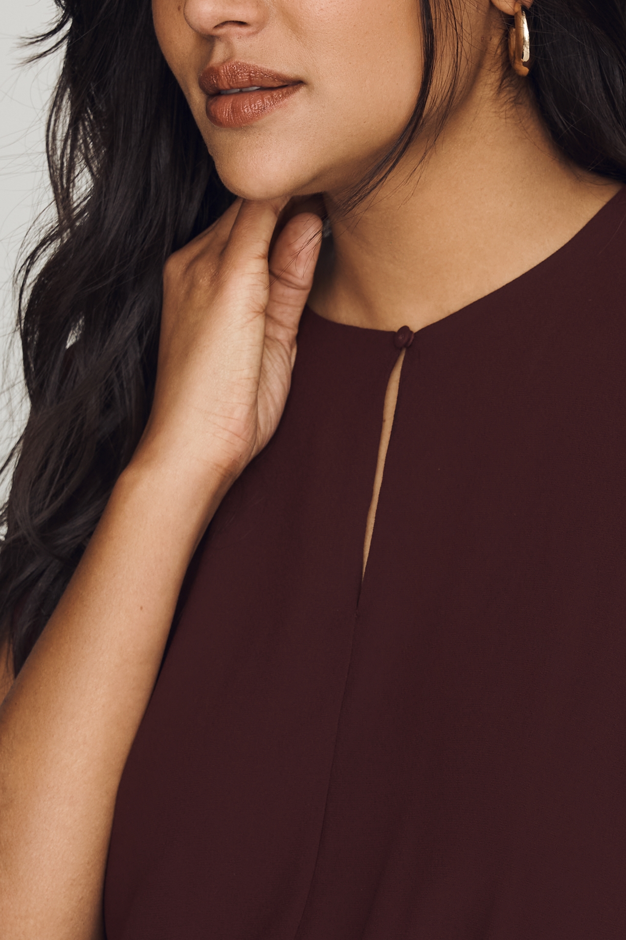 By Anthropologie Waisted Cap-Sleeve Dress