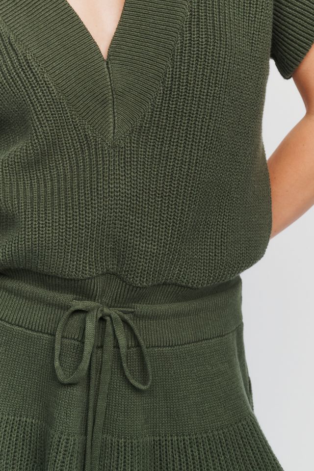 By Anthropologie V-Neck Sweater Mini Dress #1
