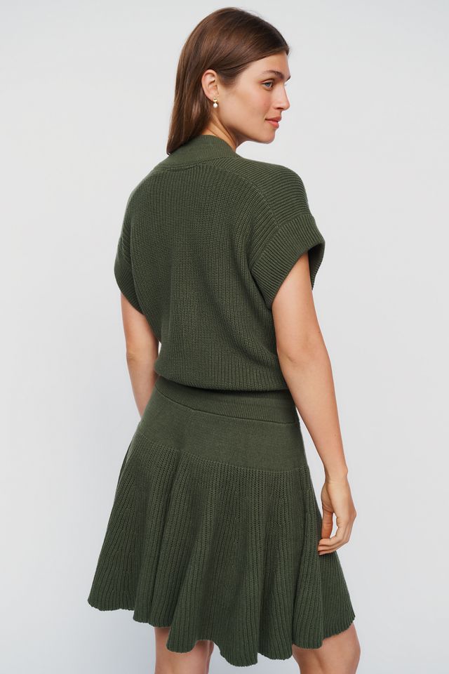 By Anthropologie V-Neck Sweater Mini Dress #2