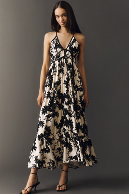 Athena Halter Midi Dress by Bishop + Young, Size: Medium at Anthropologie