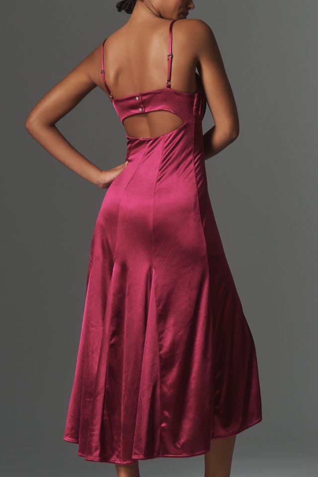 By Anthropologie Sleeveless Drop-Waist Midi Dress #1