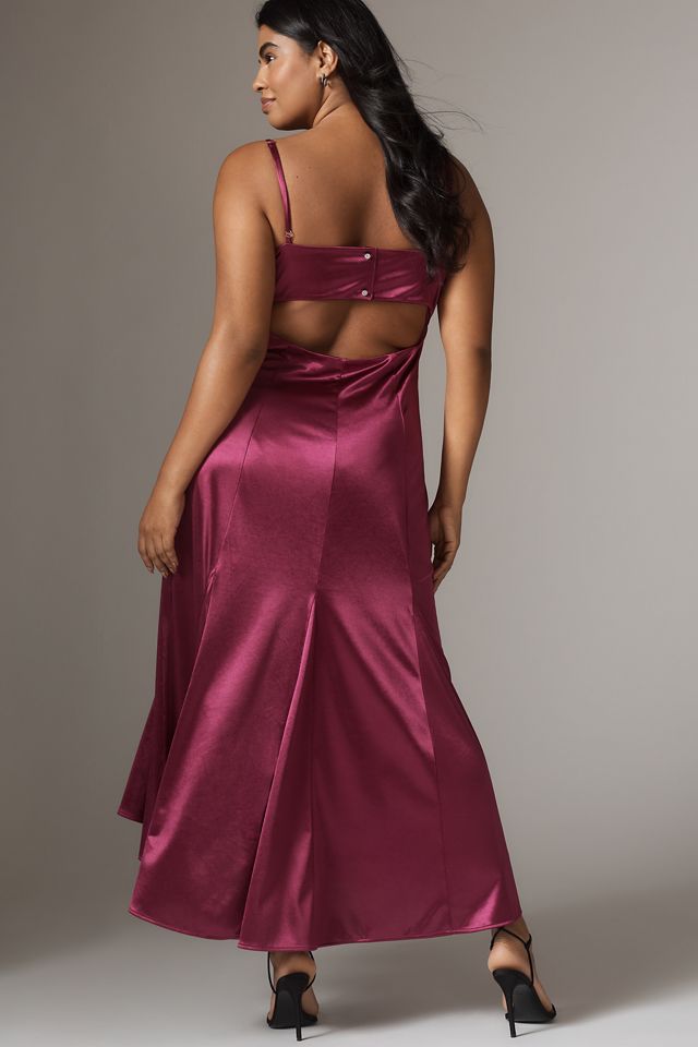 By Anthropologie Sleeveless Drop-Waist Midi Dress #4