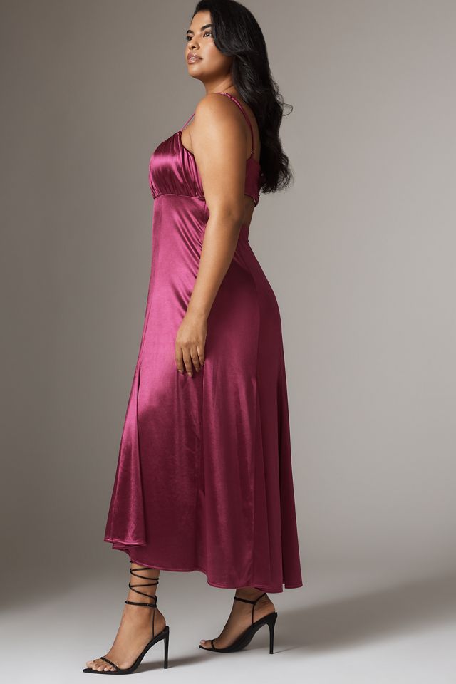 By Anthropologie Sleeveless Drop-Waist Midi Dress #5