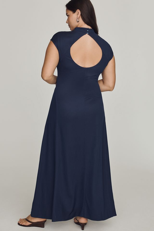 By Anthropologie Mock-Neck Slim Midi Dress #7