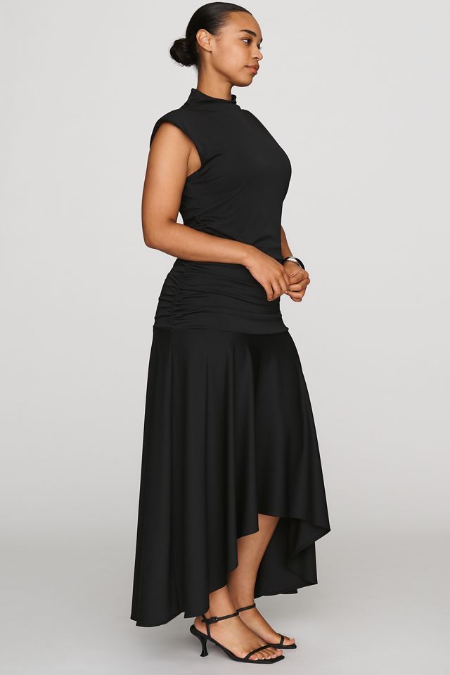 Maeve Sleeveless Ruched Mock-Neck Dress #8