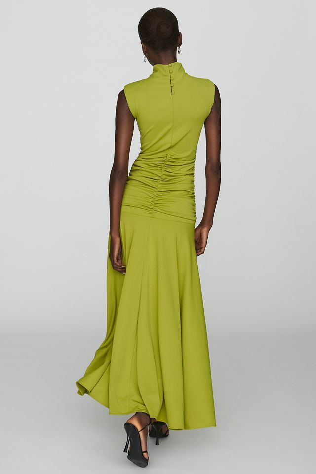 Maeve Mock Ruched Neck Dress #1