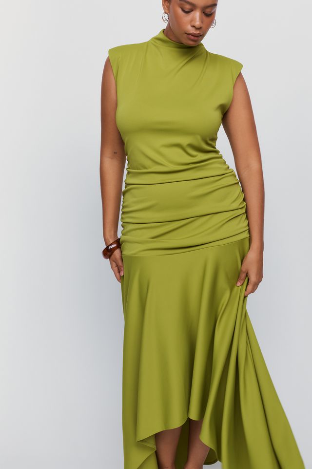 Maeve Mock Ruched Neck Dress #5