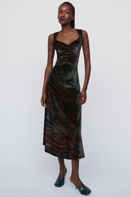 Green A-Line Dresses