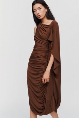By Anthropologie Knit Draped Midi Dress by Anthropologie