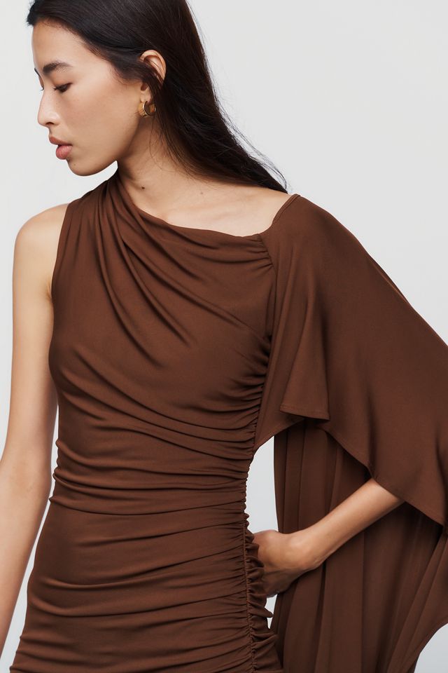 By Anthropologie Knit Draped Midi Dress #3