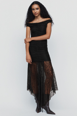 Maeve Lace Knit Midi Dress by Anthropologie