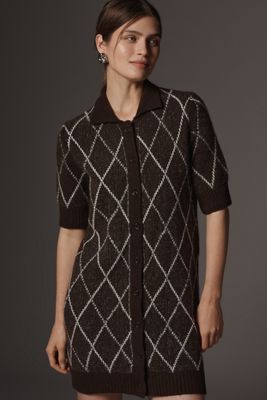 By Anthropologie Short-Sleeve Sweater Shift Dress