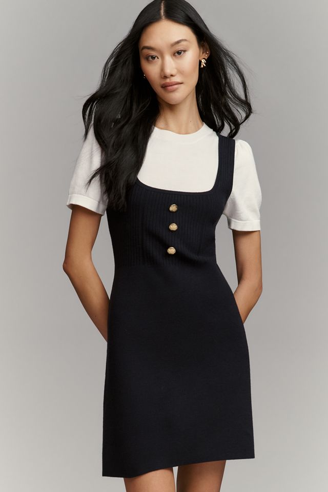 Maeve Twofer Double-Breasted Mini Dress | Anthropologie