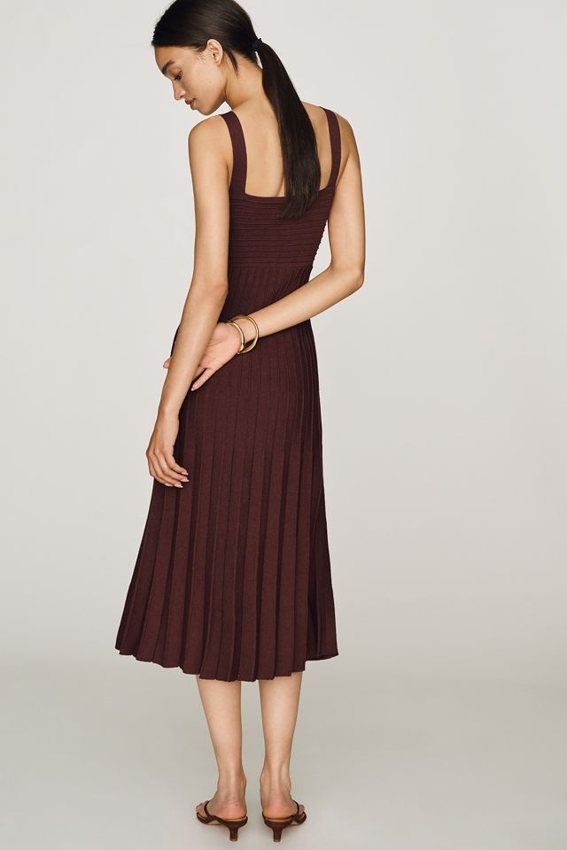 Maeve Pleated Midi Sweater Dress #2