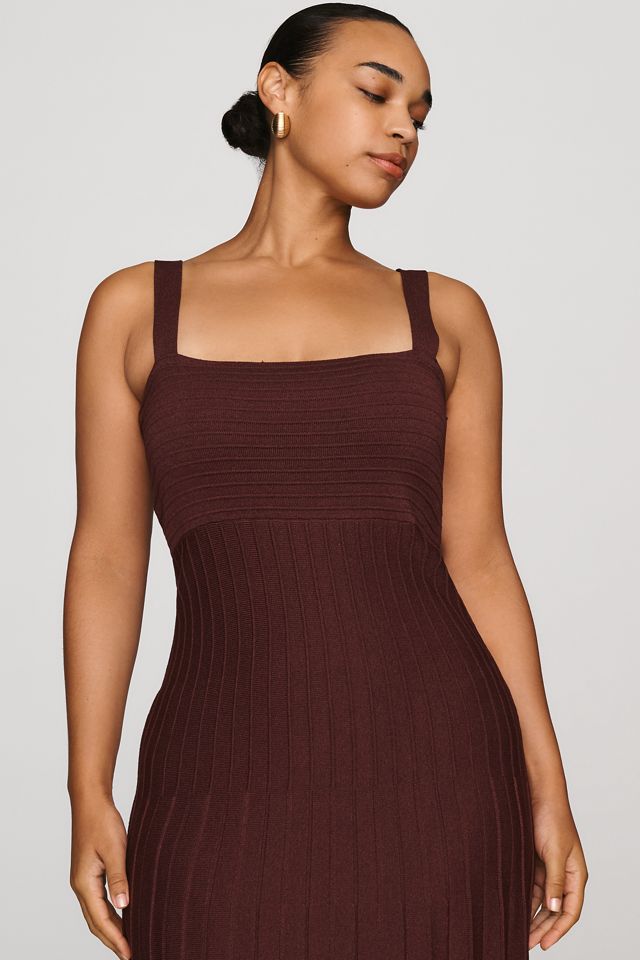 Maeve Pleated Midi Sweater Dress #4