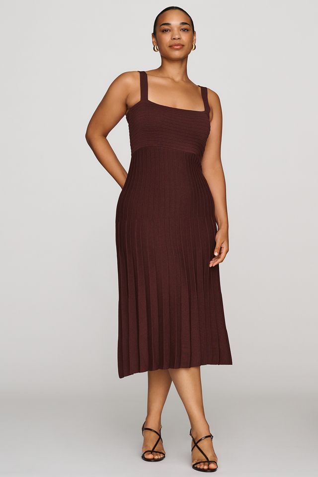 Maeve Pleated Midi Sweater Dress #3