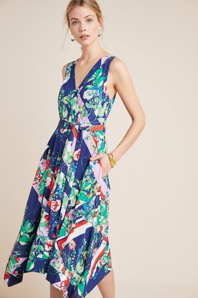 Anthropologie botanica best sale wrap dress