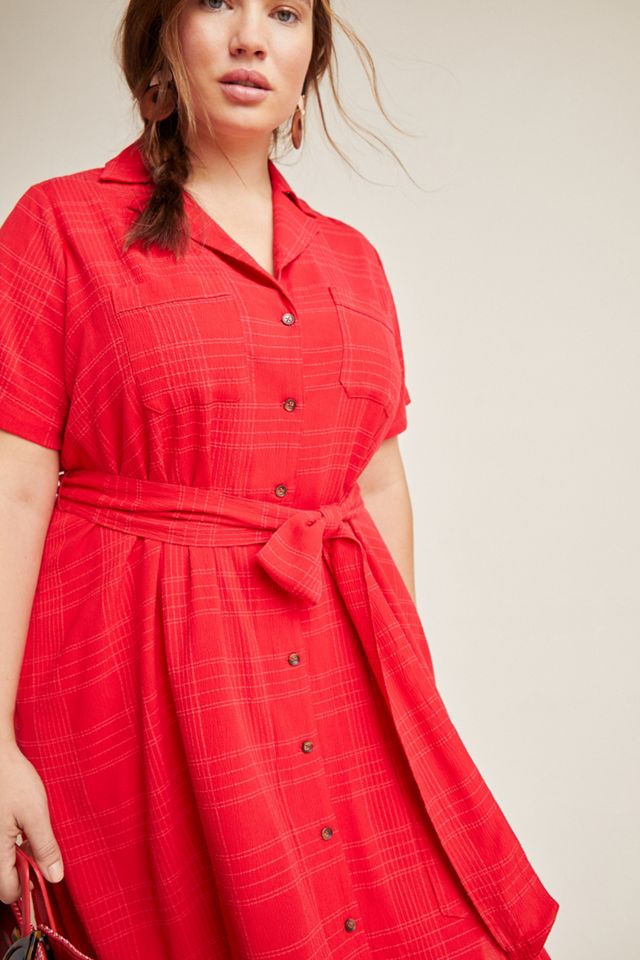 Maeve Aria Textured Shirtdress #3
