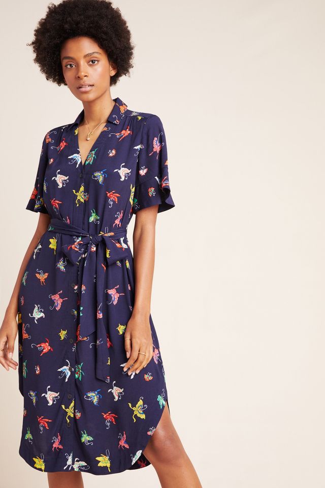 Anthropologie butterfly outlet dress