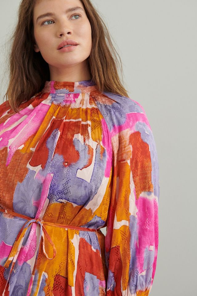Maeve Jessamine Mock Neck Maxi Dress #5