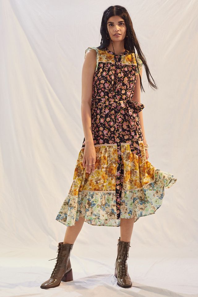 Ruffled Floral Midi Dress #3