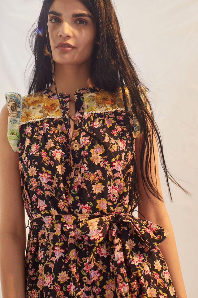 Ruffled Floral Midi Dress #4