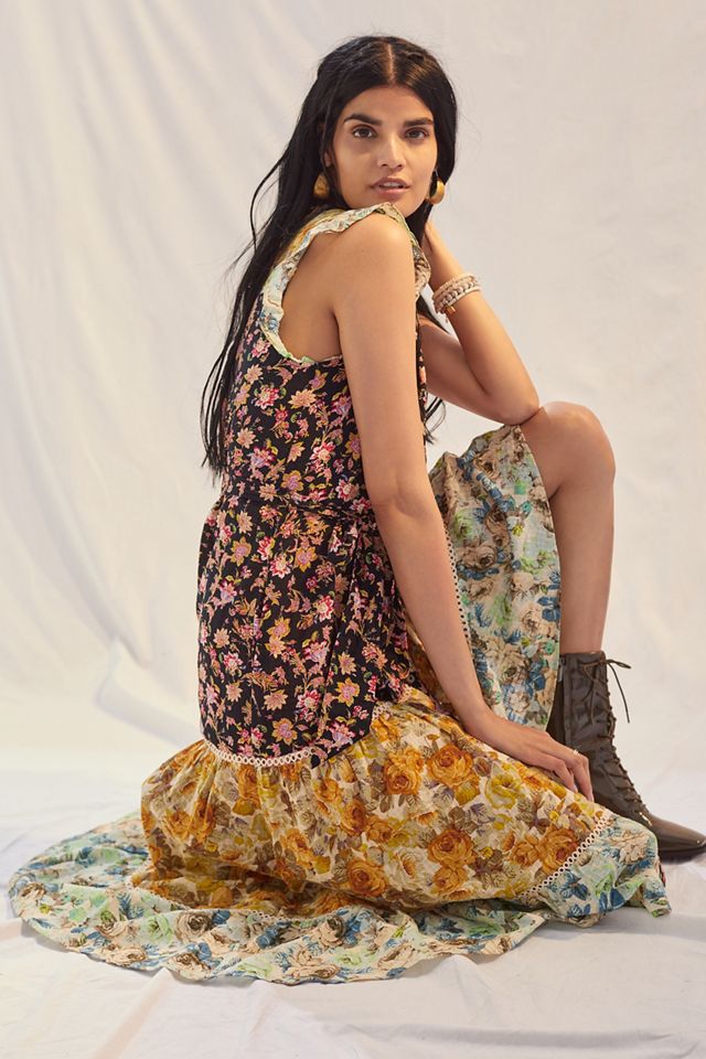 Ruffled Floral Midi Dress #6