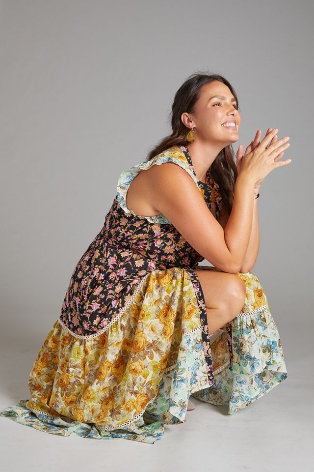 Ruffled Floral Midi Dress #8