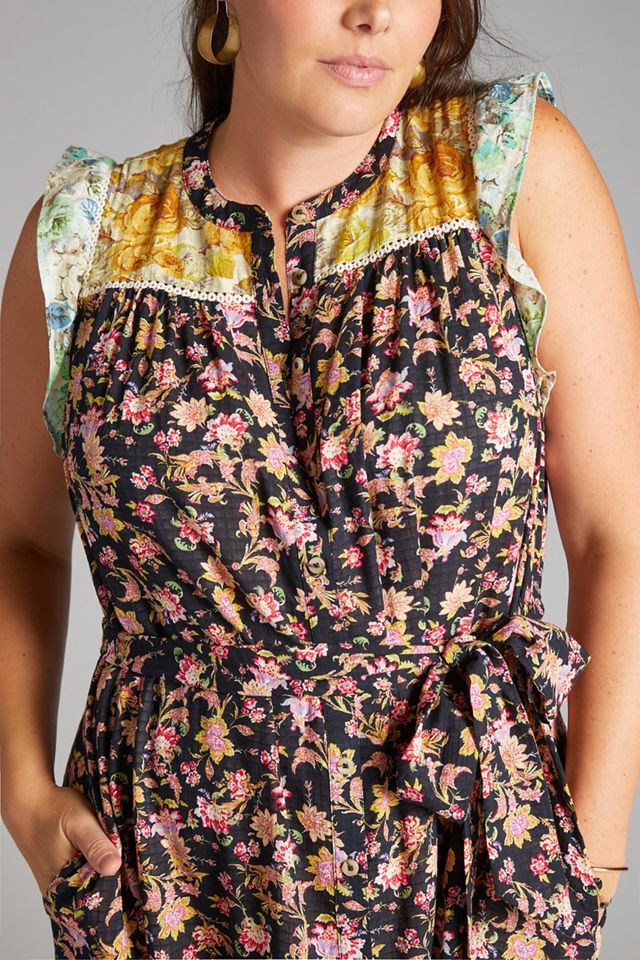 Ruffled Floral Midi Dress #9