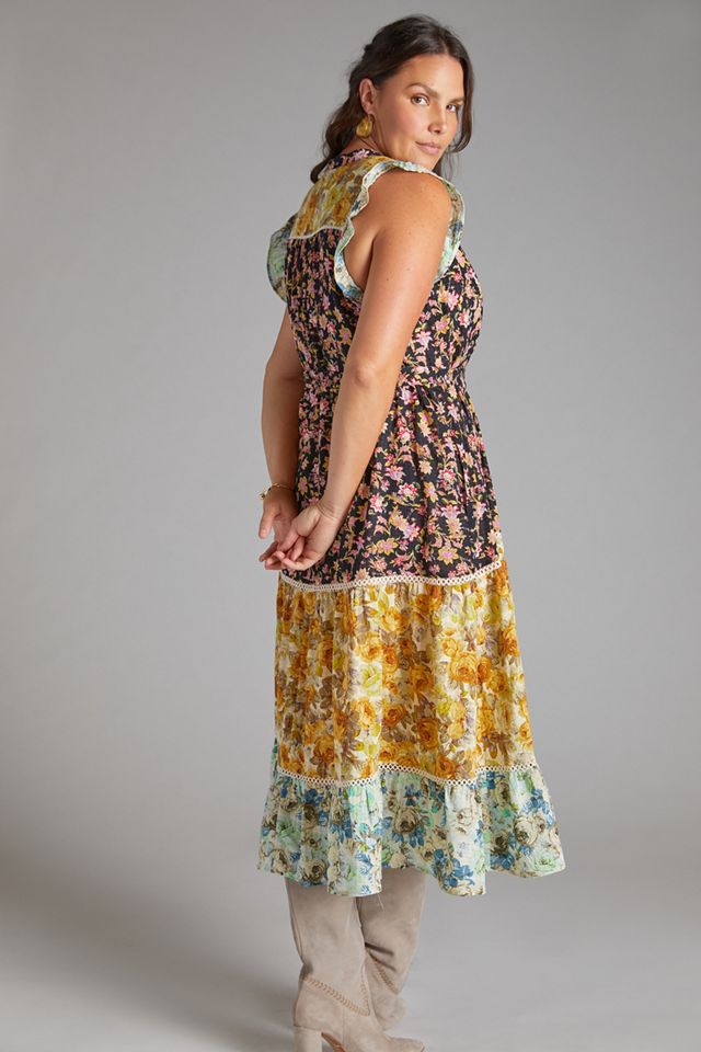 Ruffled Floral Midi Dress #10
