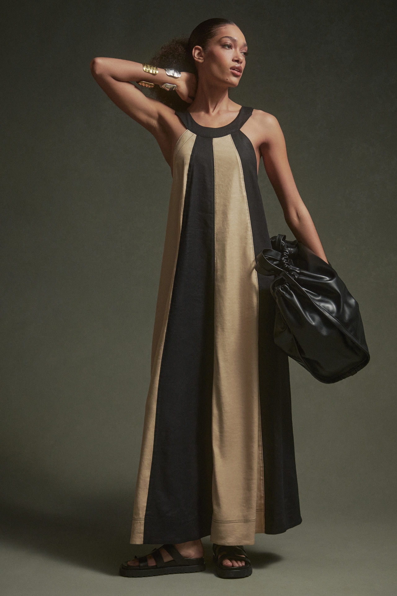 Maeve The Ami Linen Halter Maxi Dress by Maeve at Mall of America in  Bloomington, MN