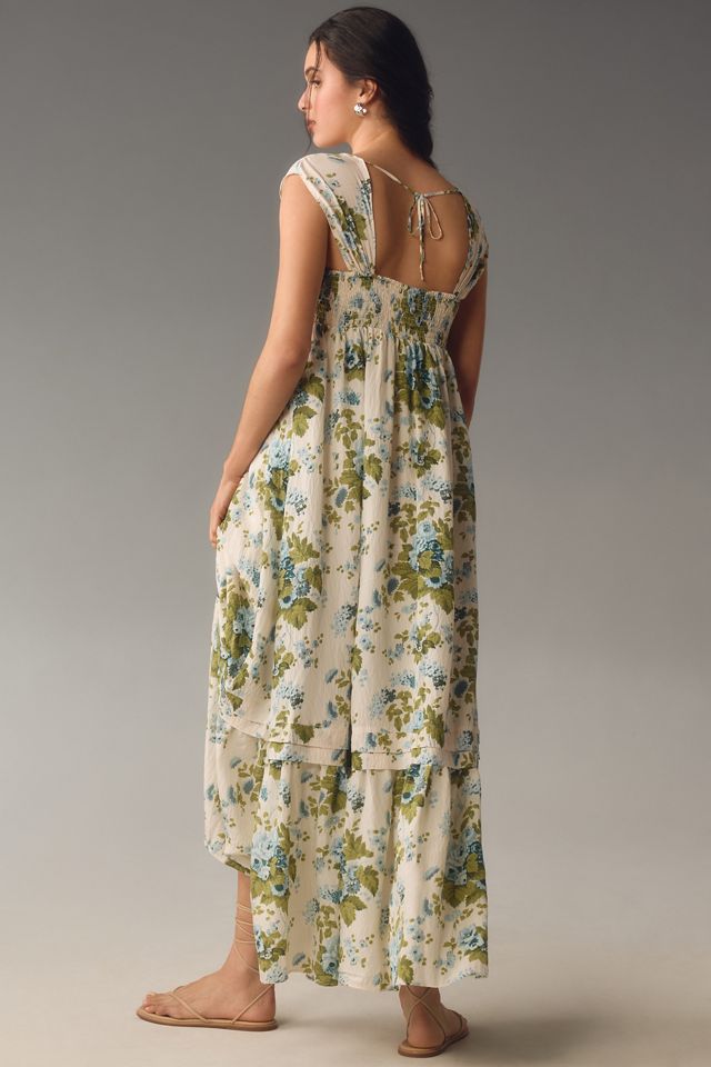 By Anthropologie Sleeveless Square-Neck Maxi Dress #1