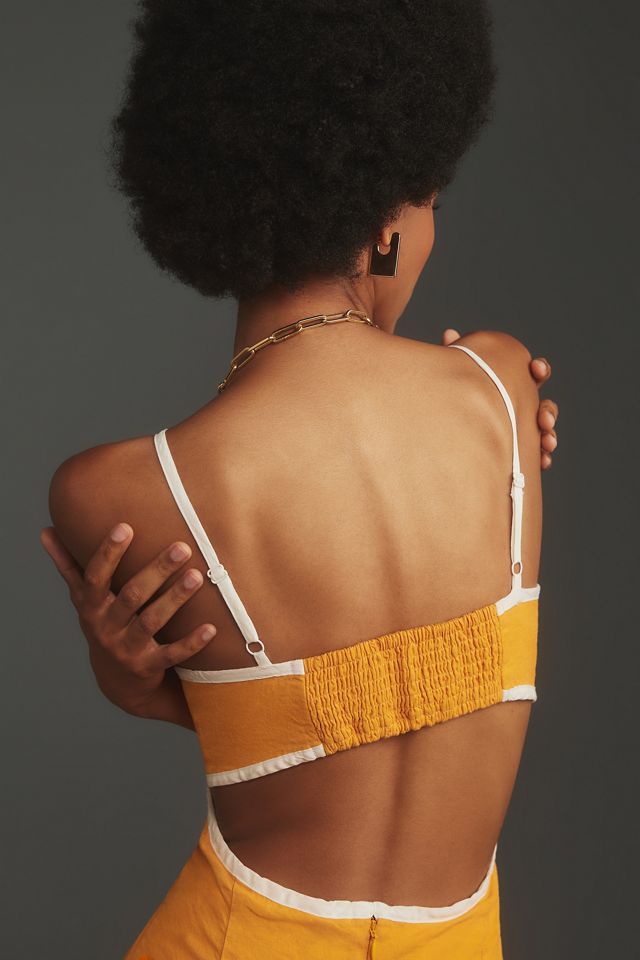 The Dafni Cutout Linen Midi Dress by Maeve #4